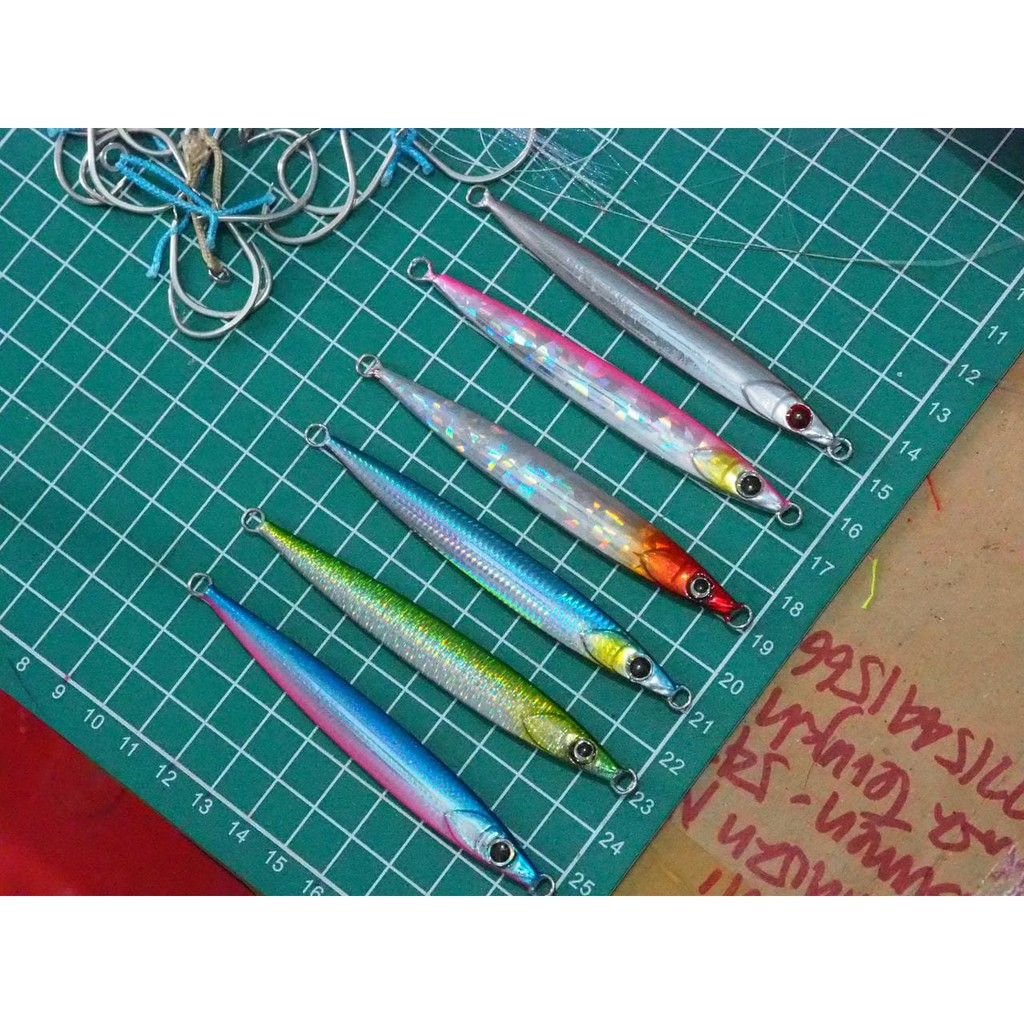 Metal Jig Custom Lemuru GID 40g 60g gram Glow in the Dark Killer