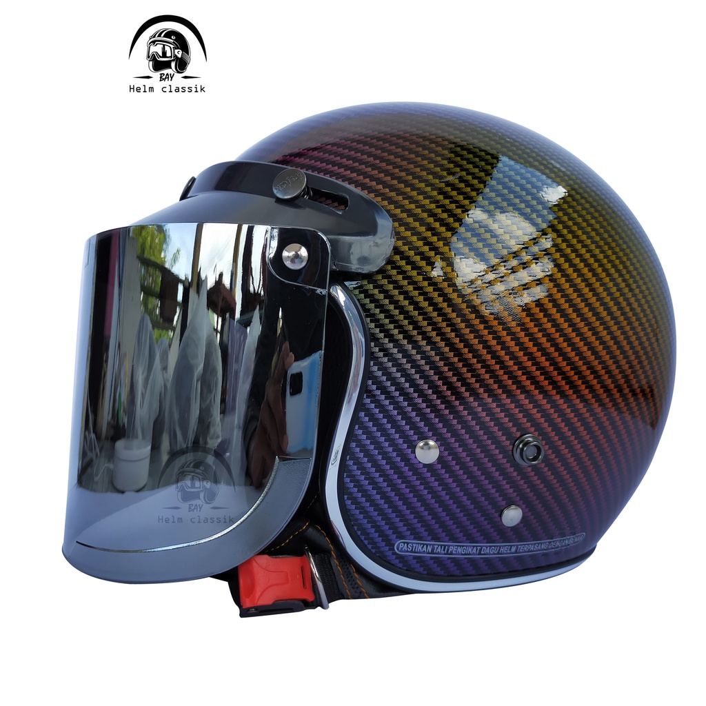 helm bogo carbon full gradasi