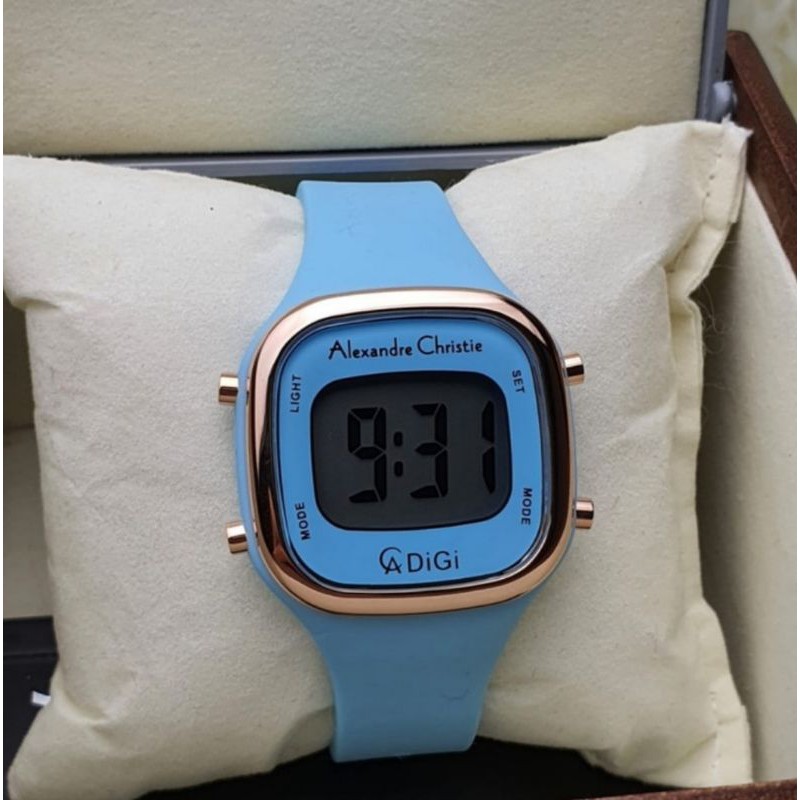 ALEXANDRE CHRISTIE AC 9336 ROSEGOLD LIGHT BLUE AC9336 WANITA ORIGINAL