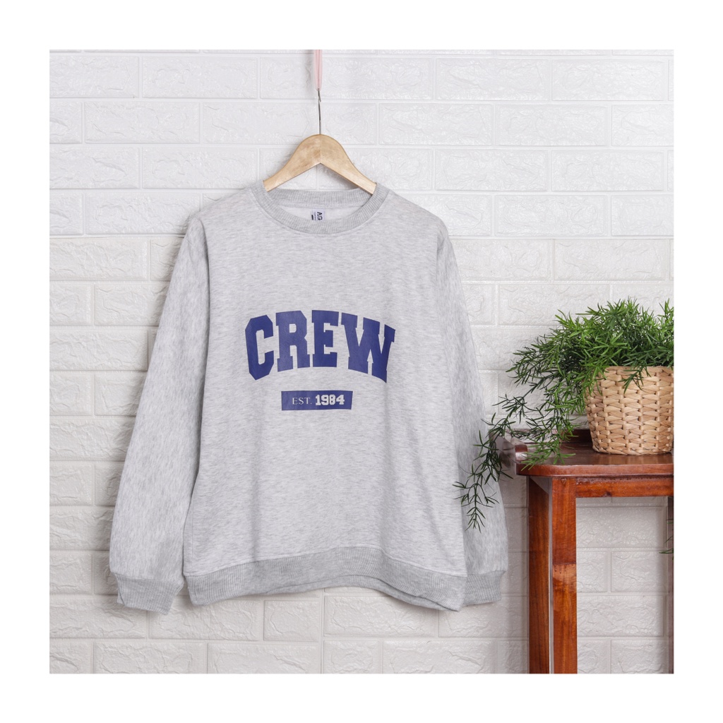 Crewneck CREW 1984 SWEATER - CREWNECK UNISEX BAHAN FLEECE / sweater kekinian