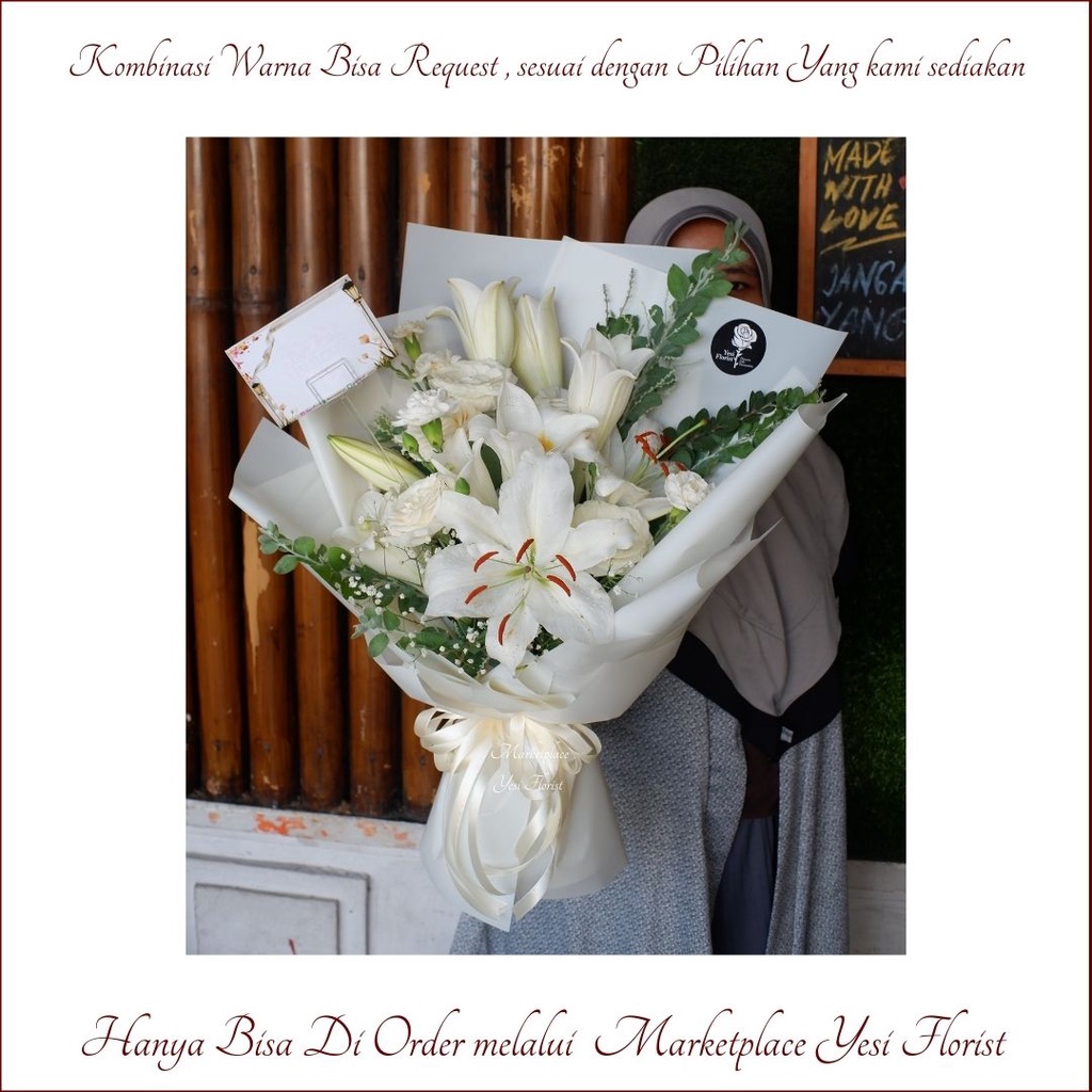 Handbouquet fresh Flower || Buket BUnga Asli || Buket Lily || Bunga Asli Semarang || Kado Semarang |