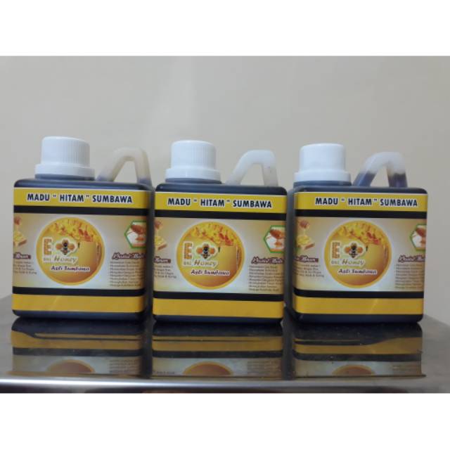 

Madu Hitam sumbawa ukuran setengah liter (500ml)