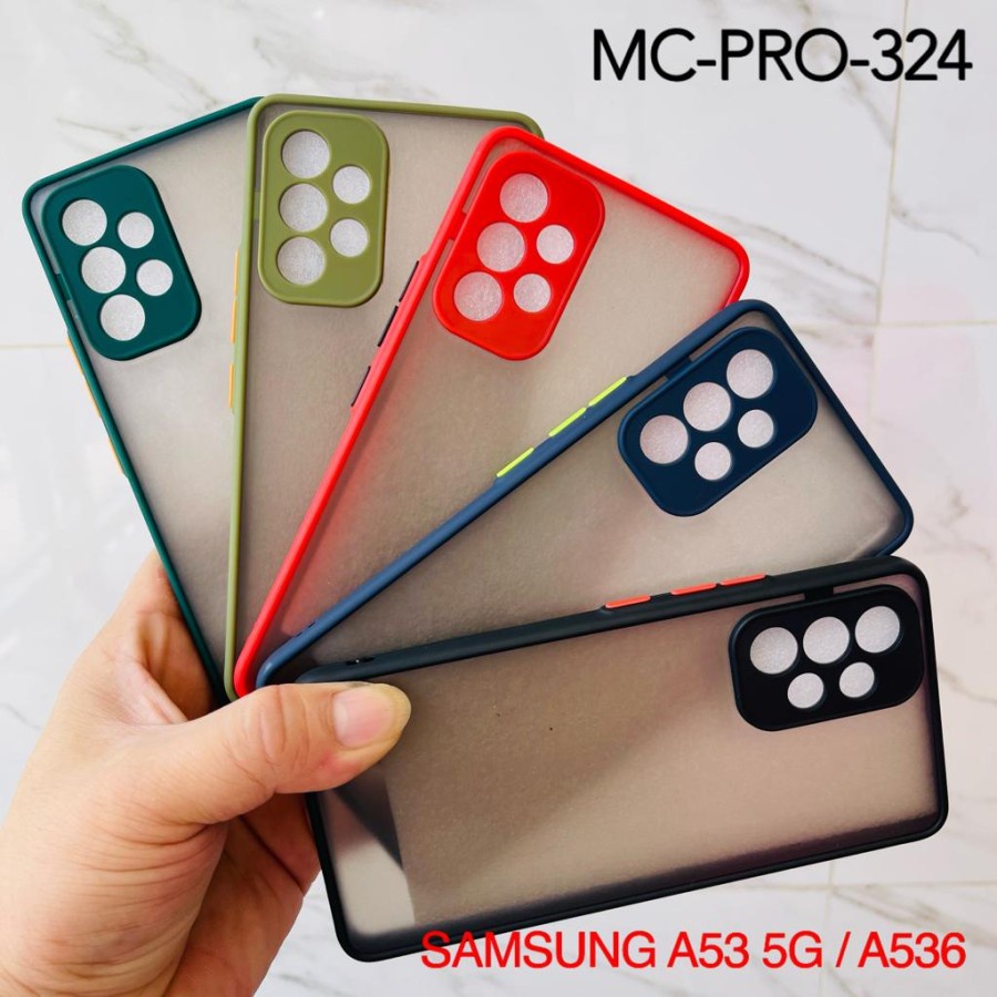 Soft Case Samsung Galaxy Samsung A13 A23 4G 5G A33 A53 A73 My Choice Aero Color Button Matte Frame Camera