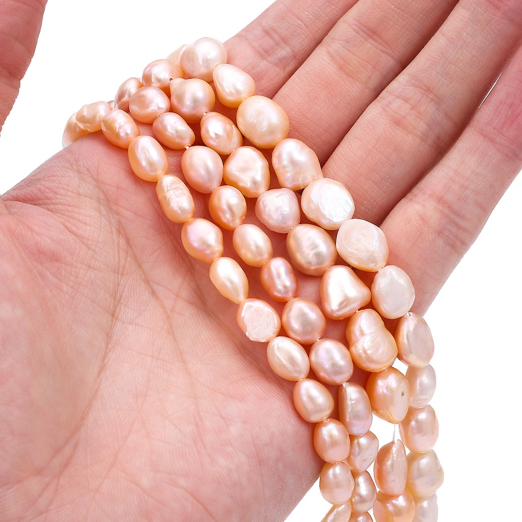 30-55 pcs/lot Putih Pink Ungu Alami Mutiara Air Tawar Berbudaya Manik-manik Tidak Teratur Untuk Wanita DIY Membuat Perhiasan Kalung Gelang