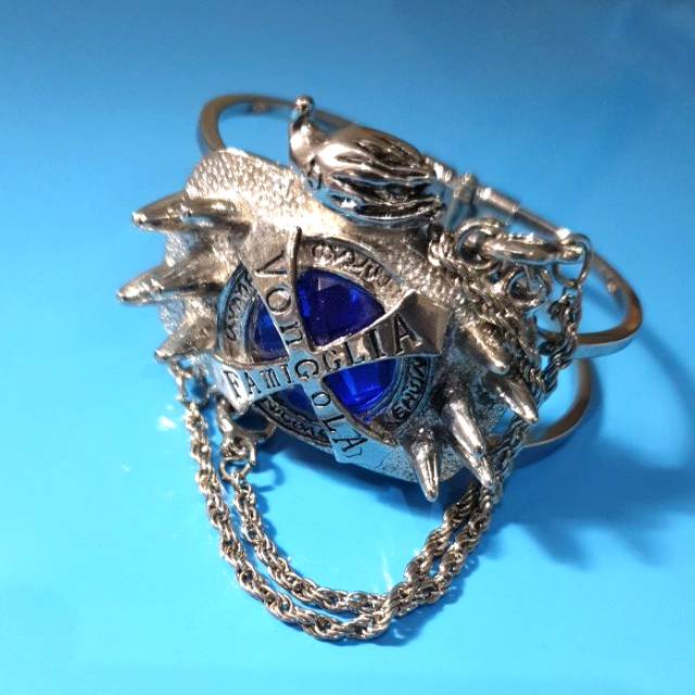 Gelang Katekyo Hitman Reborn Cosplay  "Bracelet of the Clouds"  Kyoya Hibari BIRU