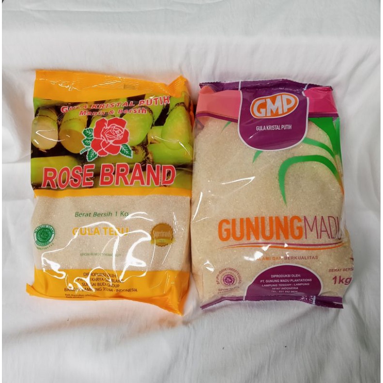 

gula pasir rosebrand kuning/ gmp 1kg