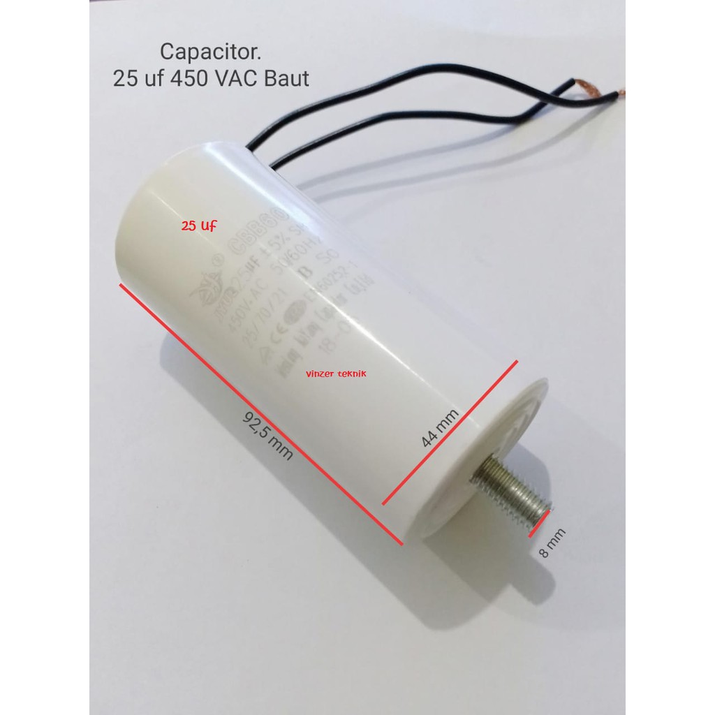 Kapasitor 25 UF BAUT