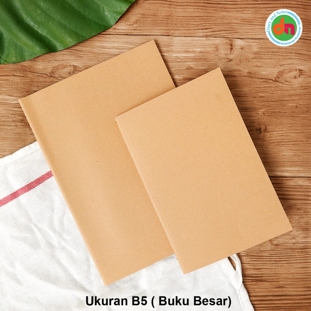 

Buku Catatan Polos Kraft Paper Plain Notebook B5 Bagus