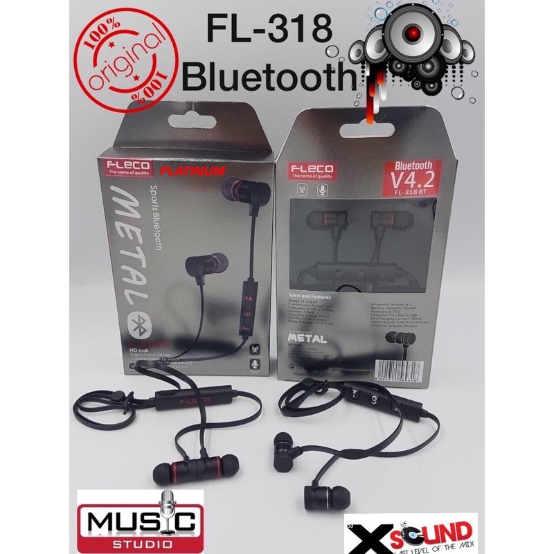 PROMO BLUETOOTH MAGNET FLECO FL-138BT STEREO EARPHONE POSTEL IZIN JUAL RESMI TERDAFTAR