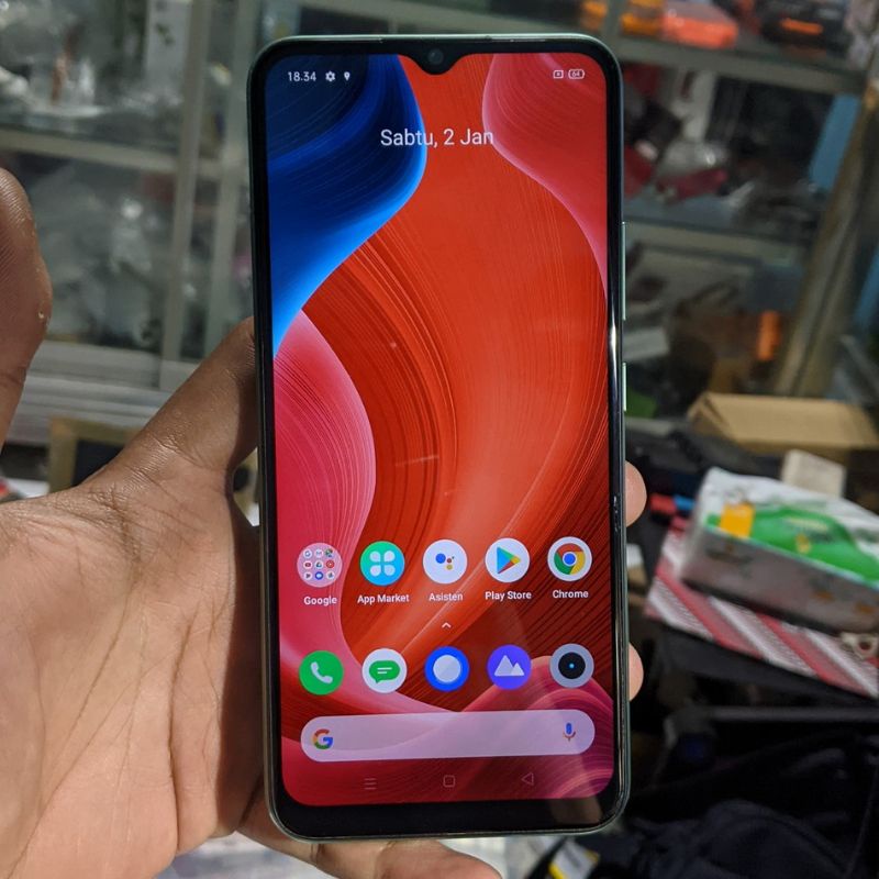 realme c11 normal lengkap orian hp android second