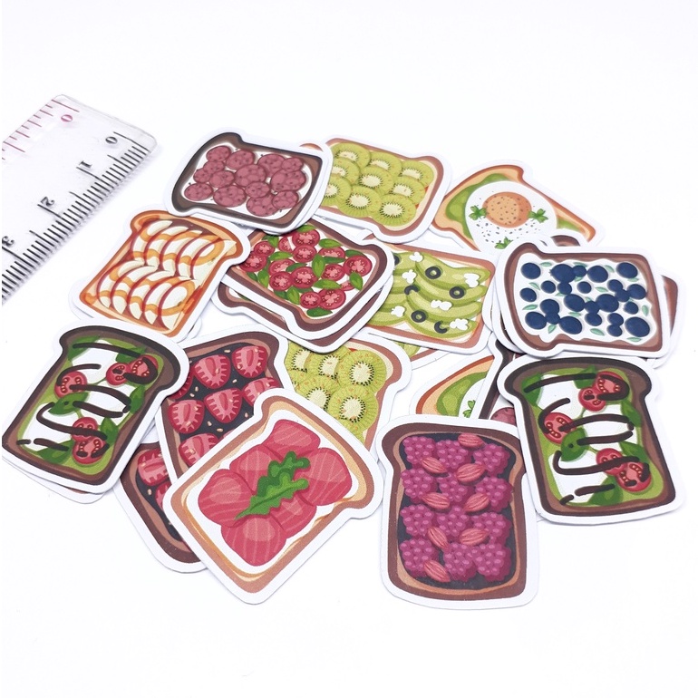 

Sticker daily breakfast sandwich / 22 stiker roti scrapbook planner