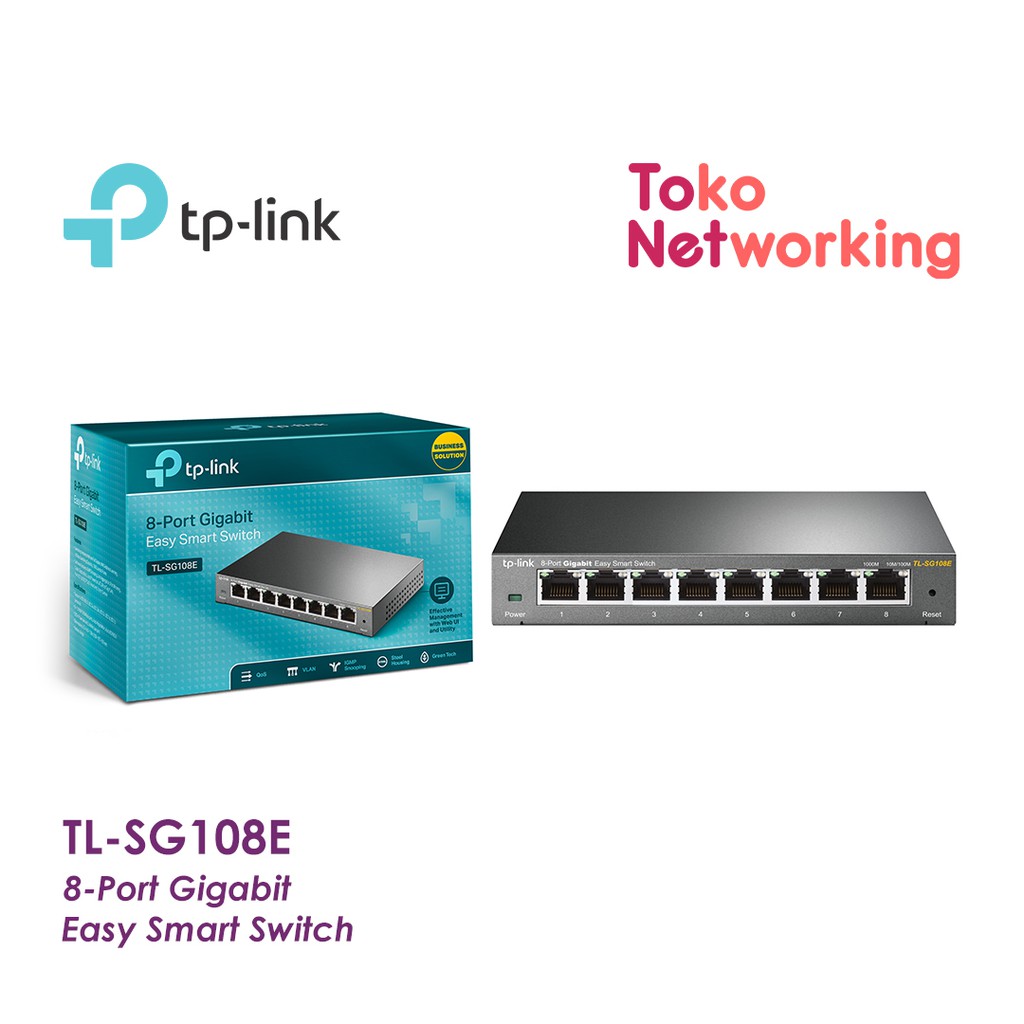 TPLINK TL-SG108E: 8-Port Gigabit Easy Smart Switch