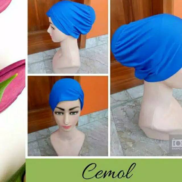 Ciput cemol jalasenastri  warna biru  untuk daleman jilbab jalasenastri