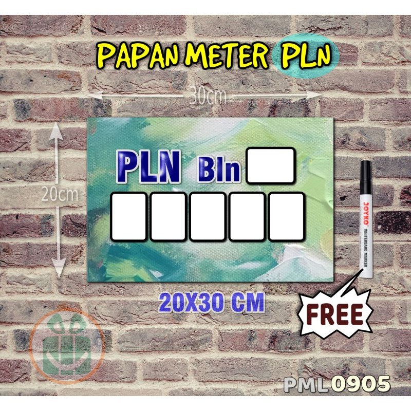 

SBC Papan Meter Listrik PLN PAM motif Unik - Lukis 05