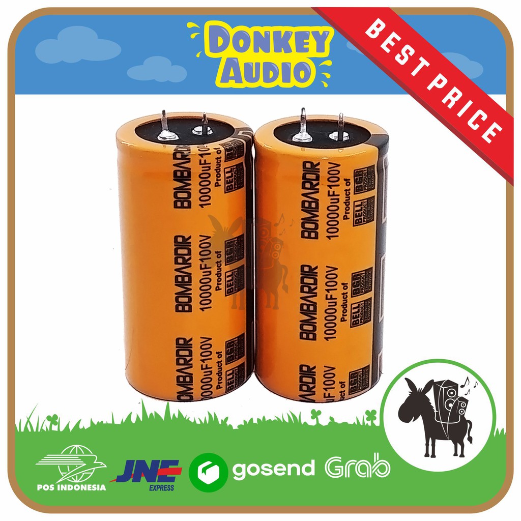 Elco Elko Kapasitor Capacitor Bombardir 10000uF 100V POWER PSU AUDIO