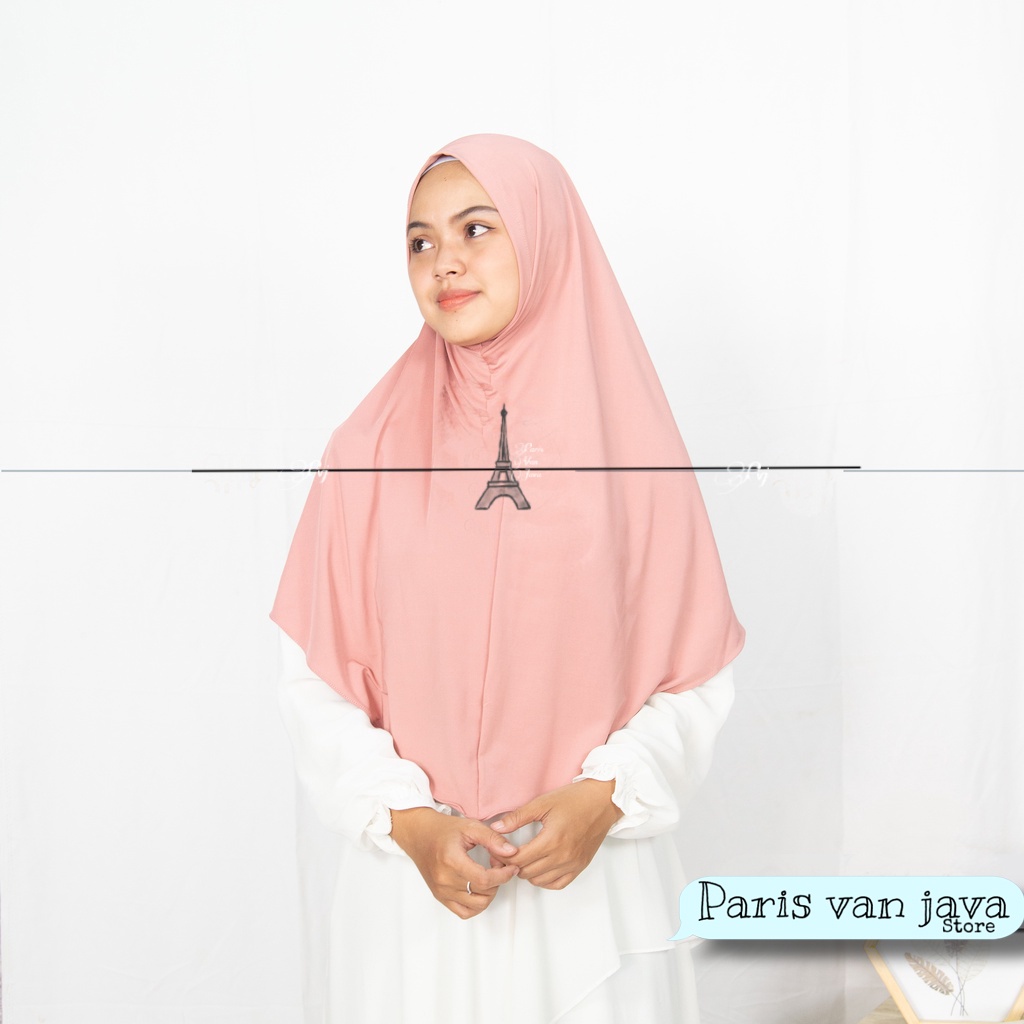 Jilbab Bergo Hamidah Malay NON PET (L) | Khimar Daisy Instan Bergo Malay Jersey (L)