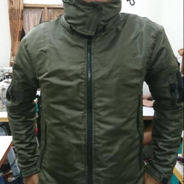 Jaket Taktikal Tactical Revolver Tad Bravo Hijau Army Polos Kerja Motor Grade Ori Polosan Kantor Oke