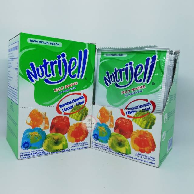 Nutrijell ECO Melon Box / Nutrijell jeli Melon ekonomis 10grx12pcs