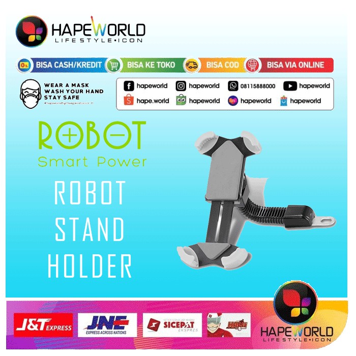 ROBOT RT-MH01 STAND HOLDER CAR HOLDER ALUMINUM PIPE MOTORCYCLE GARANSI RESMI 1 TAHUN