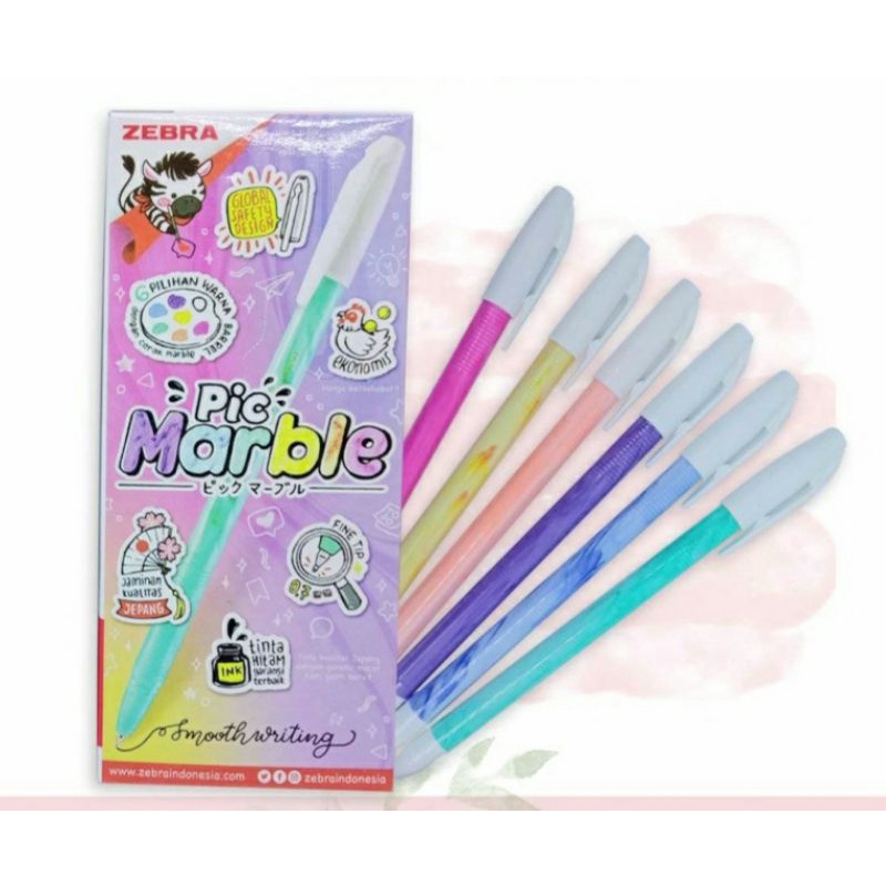 

Bolpoin Zebra PicMarble Semi Gel 0.7