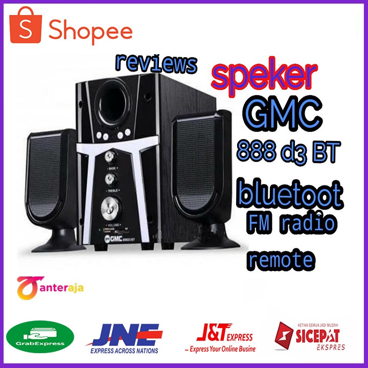 Speaker Bluetooth GMC 888D3 BT - Extra Boost Edition Termurah