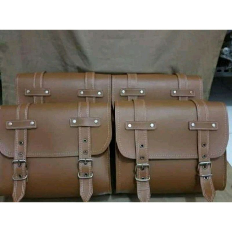 Side bag/tas motor kawasaki w175 tas pinggir Back Rack kawasaki