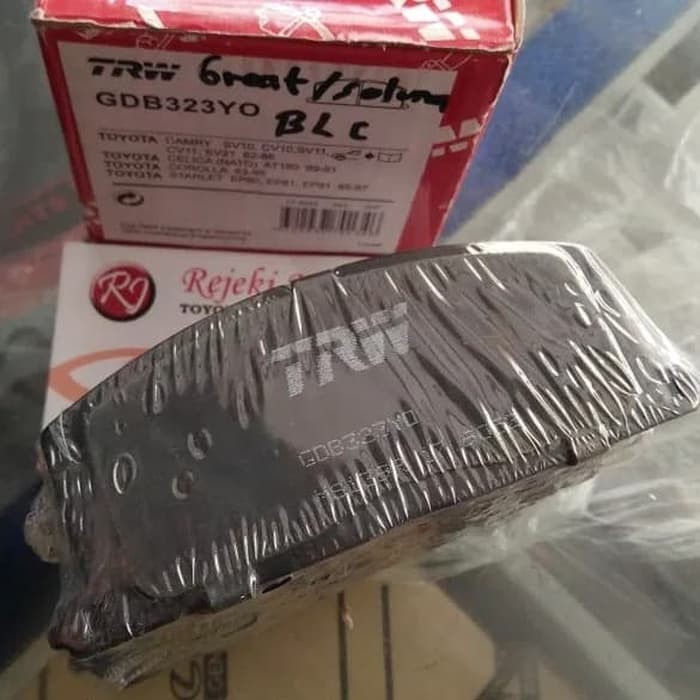 Kampas rem belakang Soluna Starlet