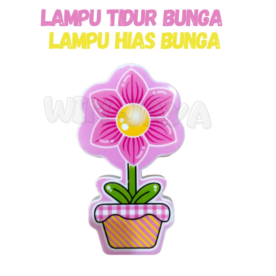 LAMPU TIDUR LED BUNGA LAMPU MALAM LAMPU HIAS BUNGA