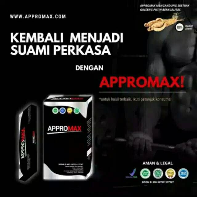 (AMPUH) APPROMAX - Appro Max Asli Original Minuman Serbuk Isi 6