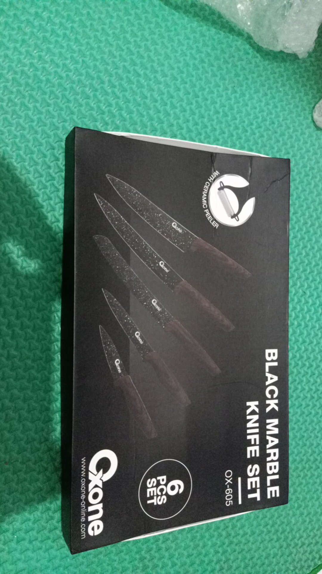 Pisau Set / Knife Set Oxone Black Marble / Marmer Hitam Ox 605 / Ox605 / Ox-605 (original100%)