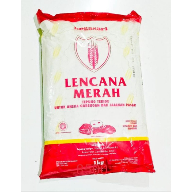 

tepung terigu Lencana merah 1kg