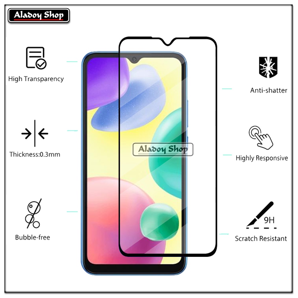 PROMO 3 IN 1 PAKET Tempered Glass XIAOMI REDMI 10A 2022 Free Tempered Glass Camera dan Skin Carbon