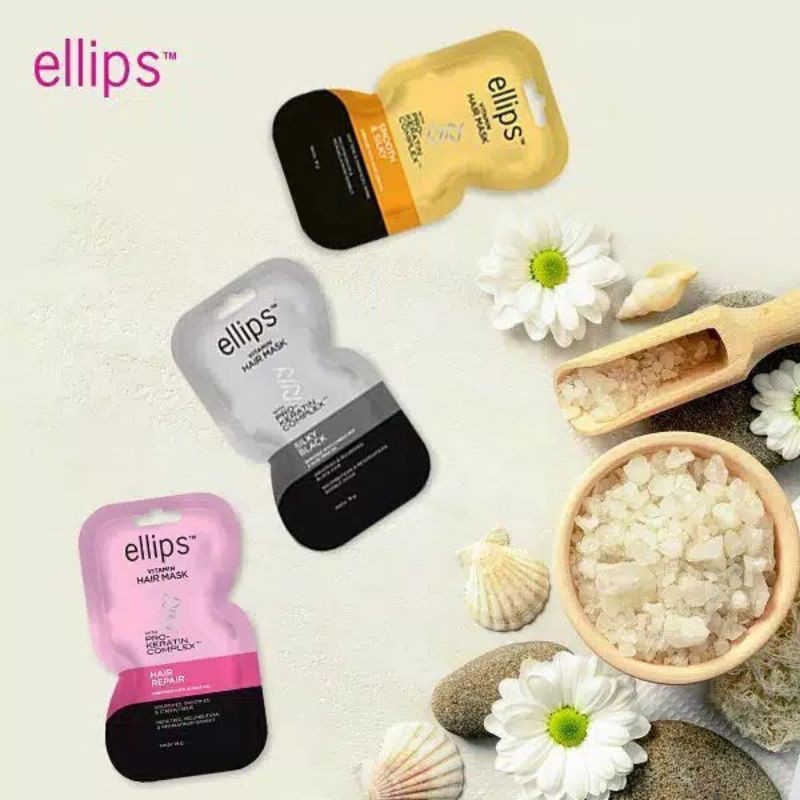 ⭐BAGUS⭐ ELLIPS VITAMIN HAIR MASK | PRO KERATIN COMPLEX | ELLIPS MASKER RAMBUT