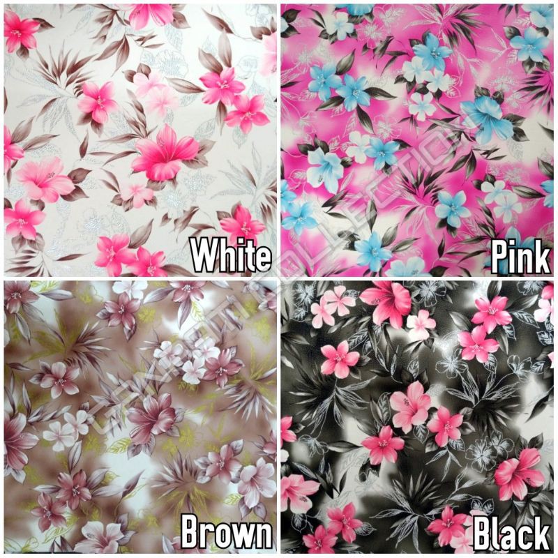 Kain Oskar Oscar Bahan Kulit Sofa / Jok / Kursi Sintetis Motif Bunga Kecil - Uno