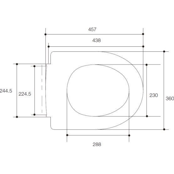 Coarcella Kohler Odeon Soft Close Toilet Seat Cover - Tutup Closet K-8827X-0