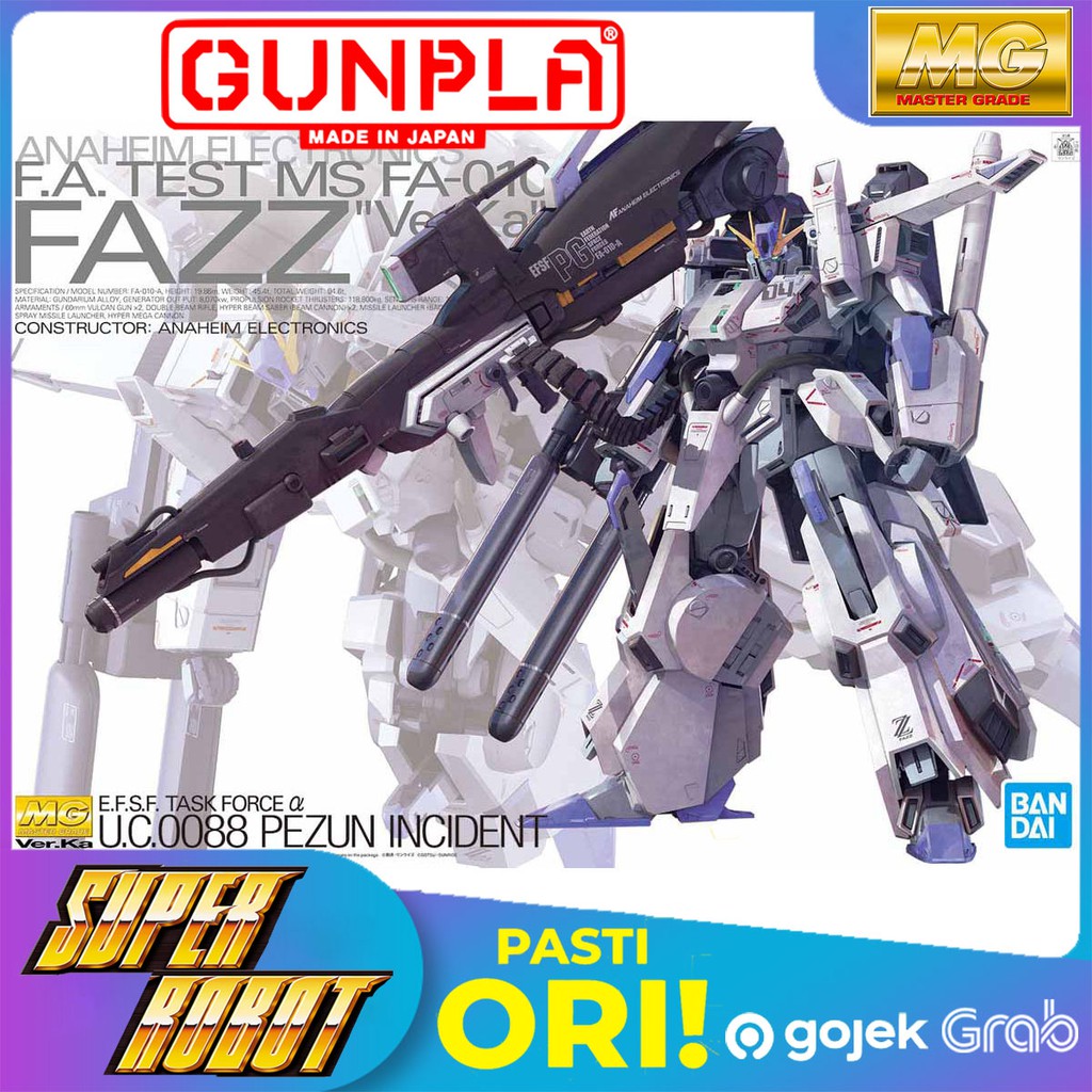 BANDAI MG FAZZ Full Armor ZZ Gundam Ver Ka