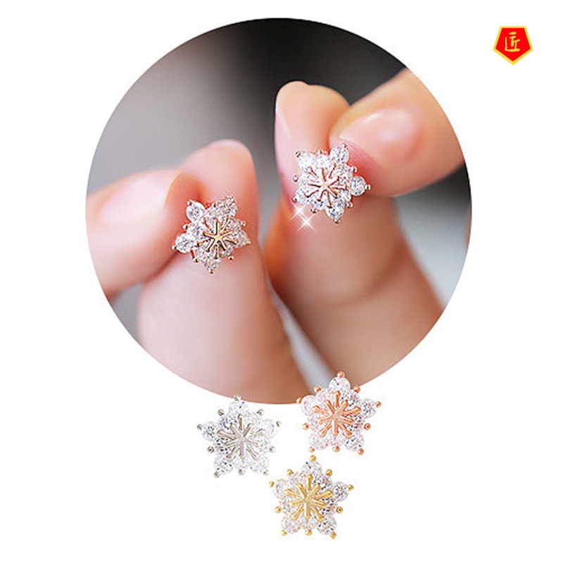 [Ready Stock]Small Cute Fashion Flower Stud Earrings for Women