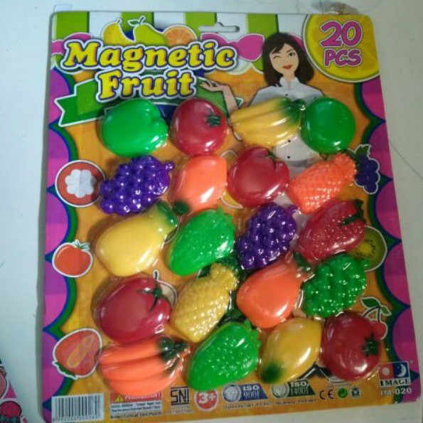 Buah Magnet Mainan Anak Buah Buahan Tempelan Kulkas