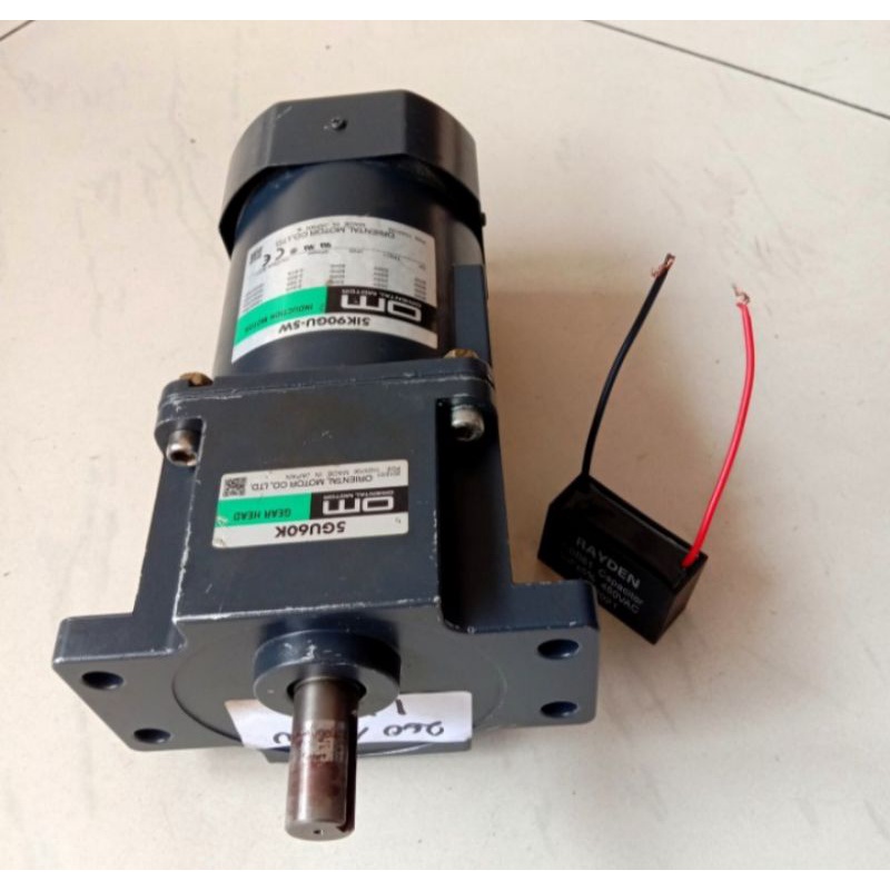 AC Motor Gearbox 3phase 220V 90W Ratio 1:60 Oriental motor