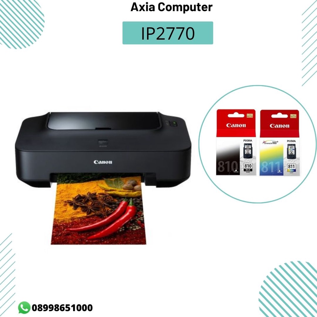 Printer Canon iP2770 New - Lengkap + Cartridge / Tinta