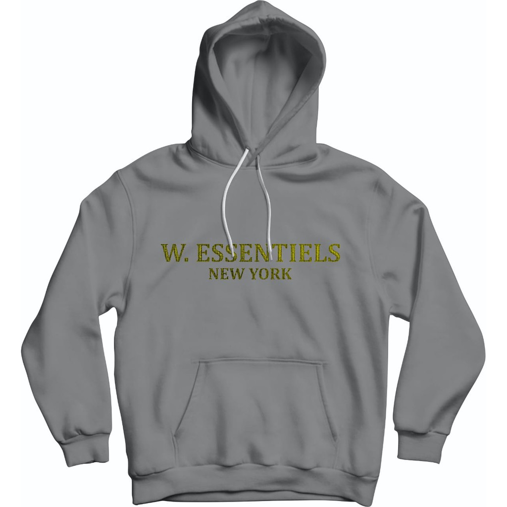 W. ESSENTIELS BORDIR HOODIE UNISEX - ATASAN TEBAL PREMIUM