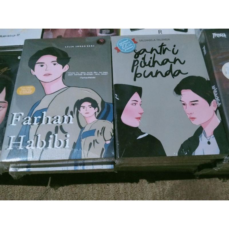 1 PAKET 2 NOVEL BEST SELLER FARHAN HABIBI DAN SANTRI PILIHAN BUNDA KERTAS BOOKPAPER