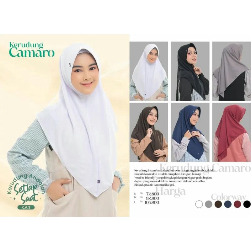 Rabbani Camaro - Kerudung Rabbani Instan - Kerudung Sekolah Rabbani - Hijab Instan Rabbani - Krudung