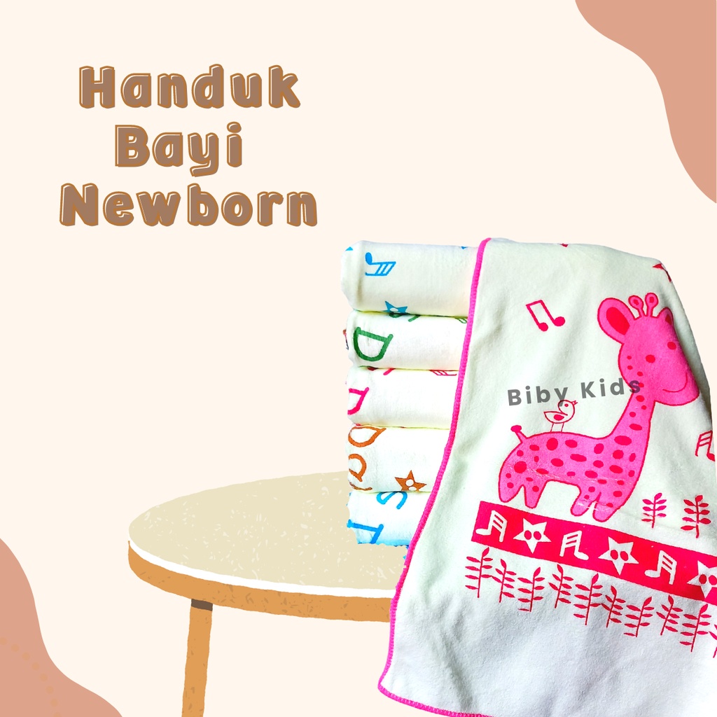 100x50Cm Handuk Bayi Baru Lahir Tebal Halus Premium Motif Lucu Handuk Bayi Sarang Lebah Jumbo Handuk Bayi Menyerap Air Perlengkapan Mandi Baby