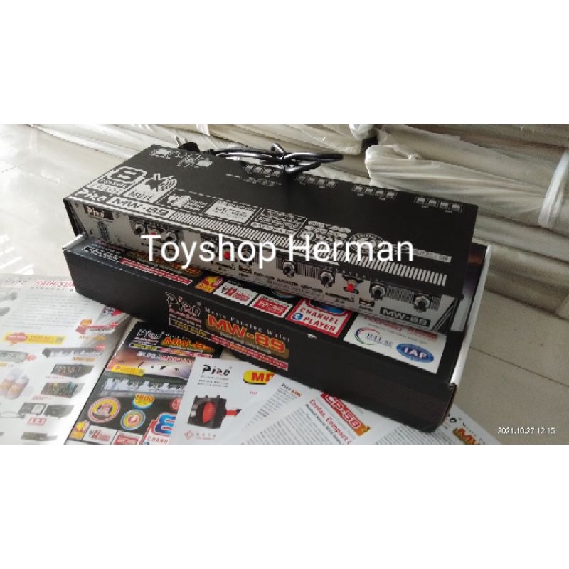 AMPLI WALET PIRO MW 89 AMPLIFIER PIRO MW89 ORIGINAL PLAYER ANTI PETIR