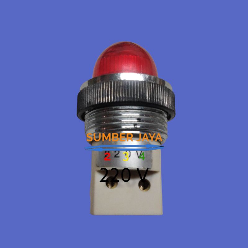 PILOT LAMP 220V / BOHLAM PILOT 220V 25MM MERAH TERMURAH