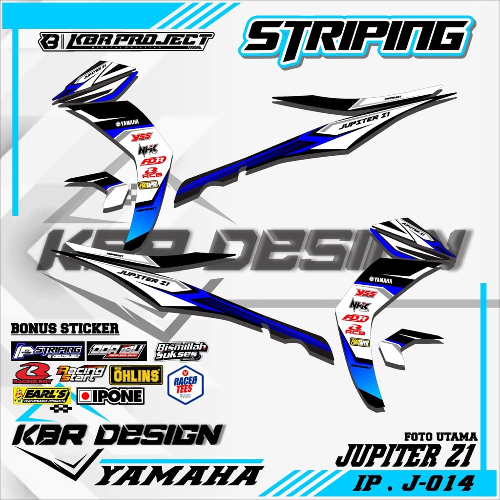 JUPITER Z1 (COD) STICKER STRIPING MOTOR JUPITER Z1.14