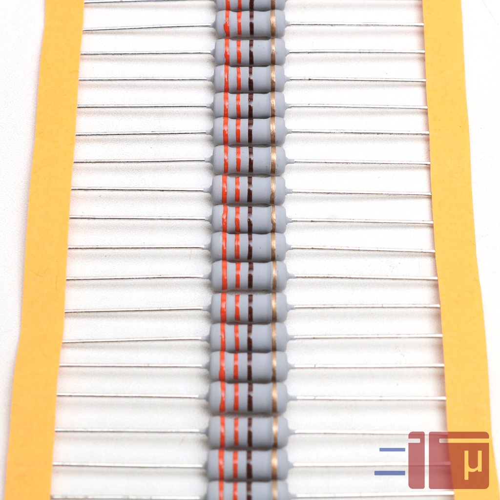 x10 Resistor 330R 330 Ohm 1W Metal Oxide 5% Taiwan Kaki Tembaga