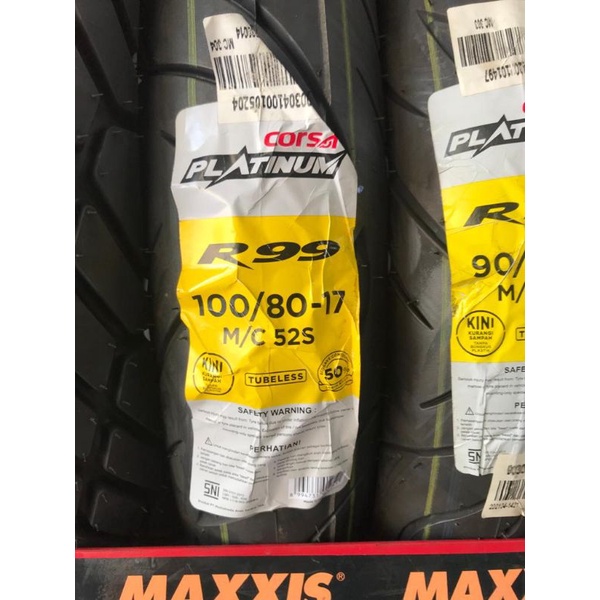 BAN CORSA PLATINUM R99 100/80-17