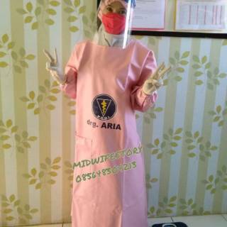 BEST SELLER Baju APD Celemek apron bidan model baju BEST SELLER Baju APD Celemek apron bidan model baju